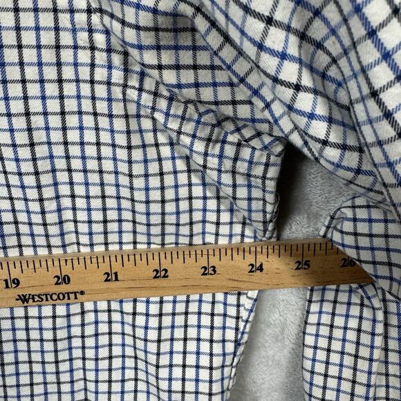 Ralph Lauren Men Shirt Sz L Classic Fit Ivory Plaid Long Sleeve Button Down Pony - Picture 8 of 12